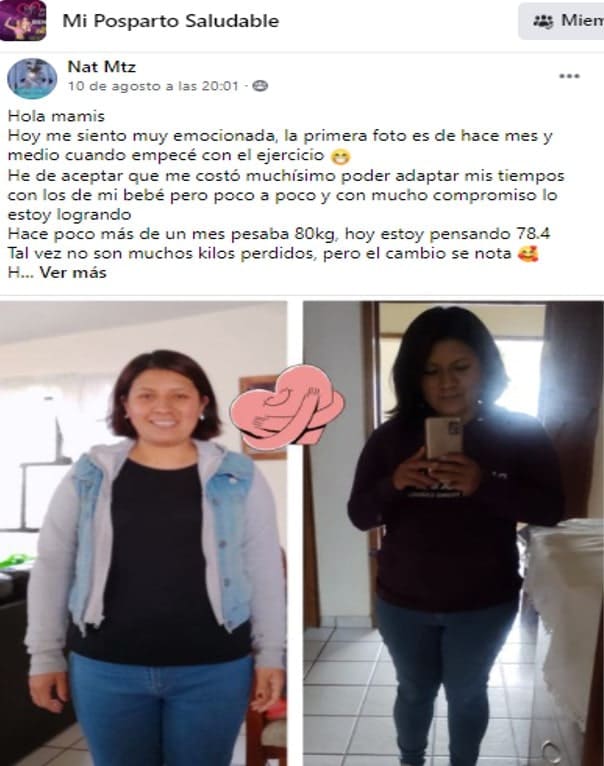 Mi posparto Saludable opiniones y testimonios