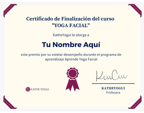 Yoga Facial & Drenaje Linfático certificado mec valido