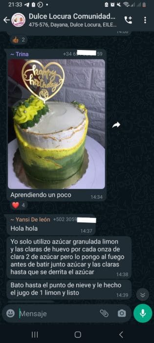 Repostería Creativa Sin Limites opiniones y testimonios