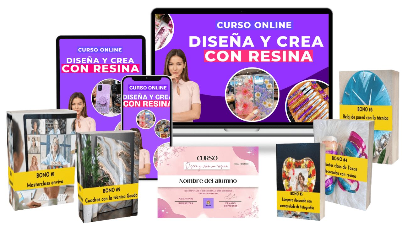 Curso DISEÑA Y CREA CON RESINA es bueno